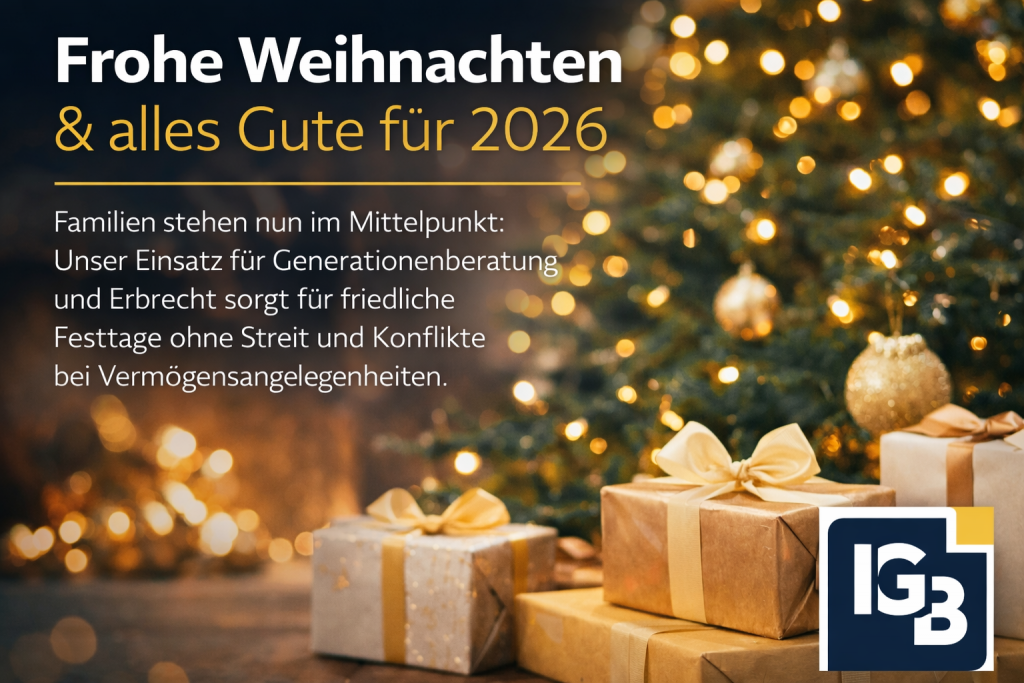 Festliche Grüße unter dem Weihnachtsbaum